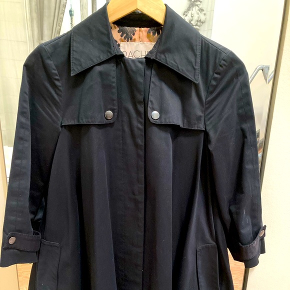 Rachel Roy navy blue, babydoll cape style Coat , excellent condition! - Picture 4 of 8